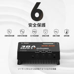 30A MPPT ソーラーチャージコントローラーは安全保護付き