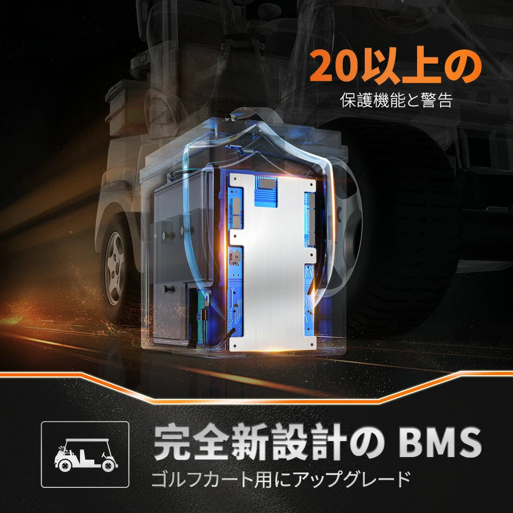 高品質BMS内蔵と多重保護48v バッテリー​30Ah