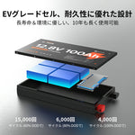 LiTime 12V100Ah 超薄型 リチウム金属ケースバッテリー