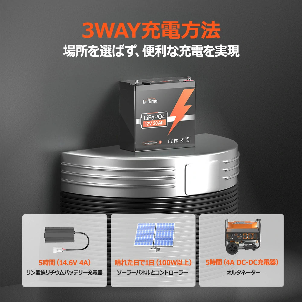 12V 20Ah 魚群探知機用リン酸鉄リチウムイオンバッテリー – LiTime-JP 12V 20Ah 魚群探知機用リン酸鉄リチウムイオンバッテリー – LiTime-JP