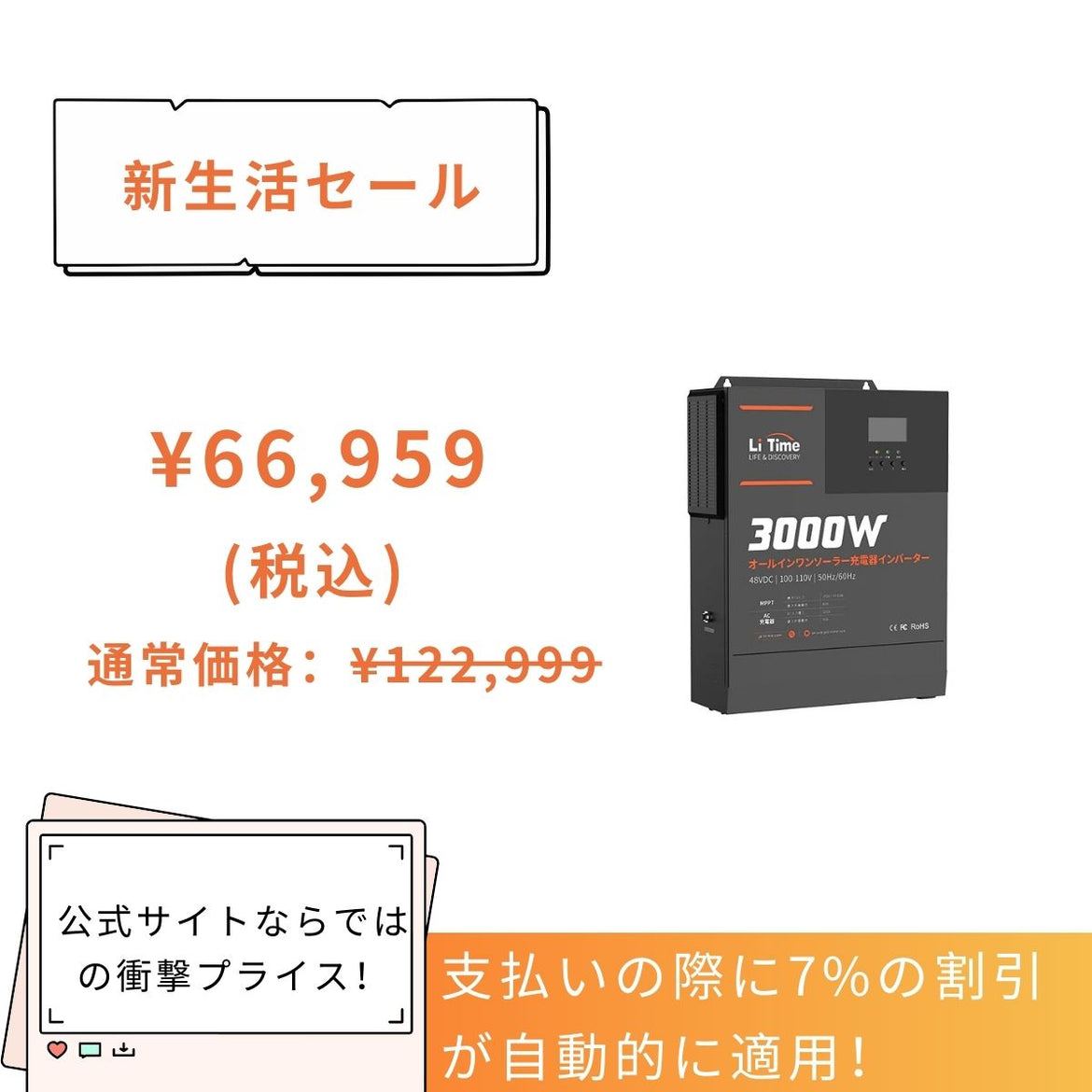 LiTime 正弦波インバーター – LiTime-JP