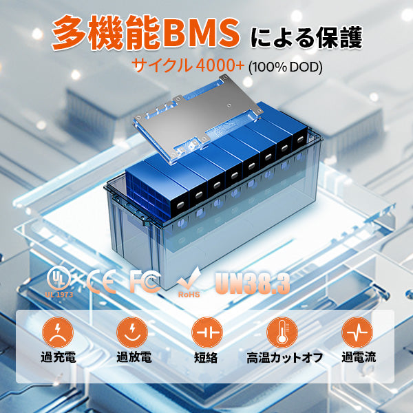 12V200Ah Bluetooth内蔵 リン酸鉄リチウムイオンバッテリー – LiTime-JP