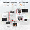12V320Ahサブバッテリーシステム