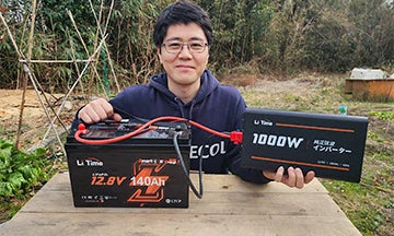 家庭用のバックアップ電源として設置されたリン酸鉄リチウムイオンバッテリー