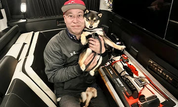 キャンピングカー内に設置された家庭用蓄電システム