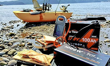マリンユース向けに防水加工されたバッテリー