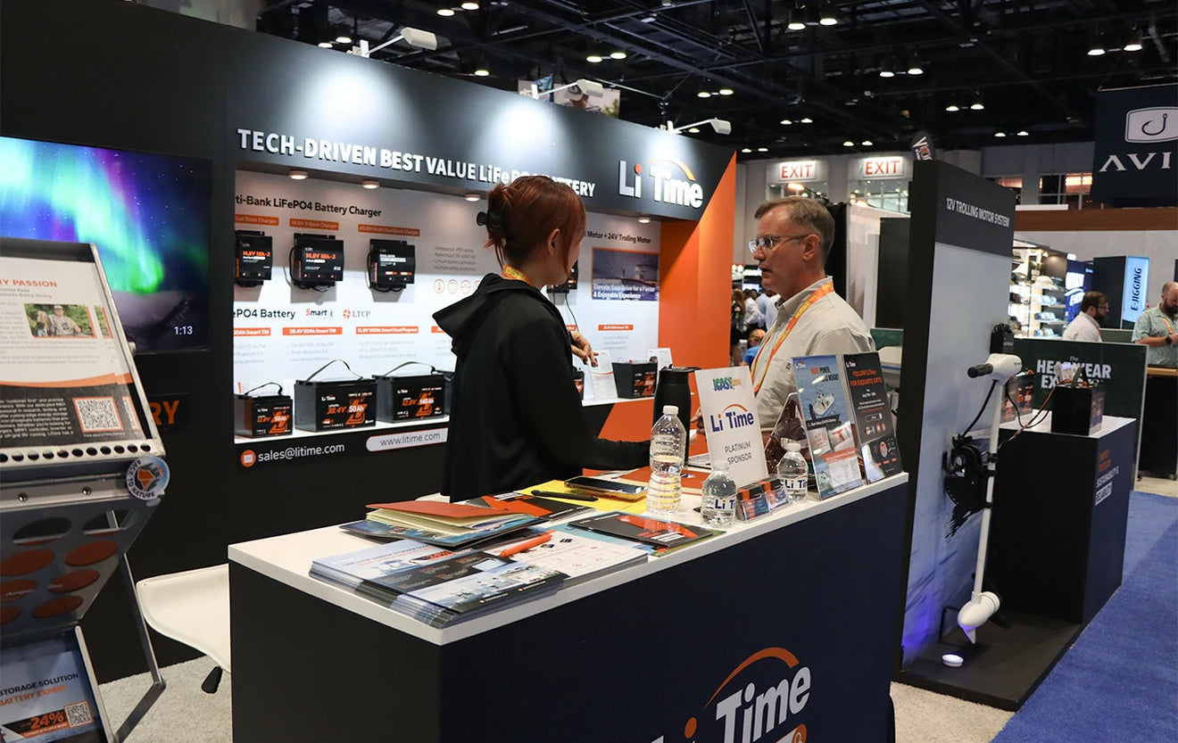 LiTimeが展示会で製品を紹介