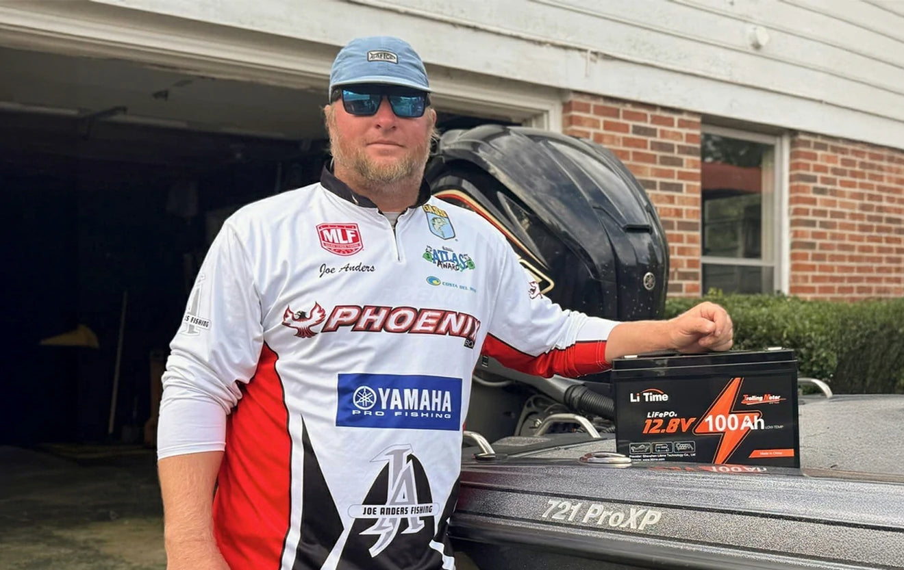 海水飛沫に耐える堅牢設計のLiTimeバッテリー