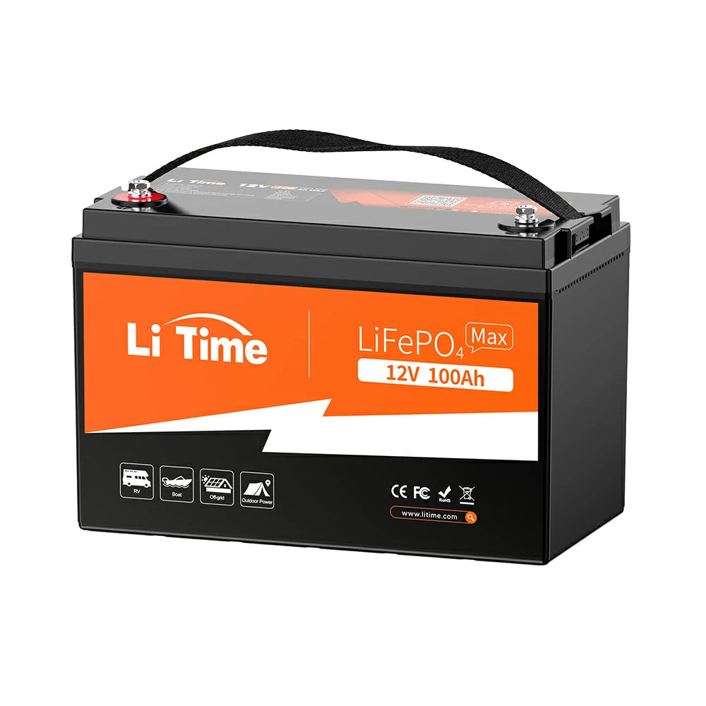 12V100Ah 200ABMS内蔵のリン酸鉄リチウムイオンバッテリー – LiTime-JP