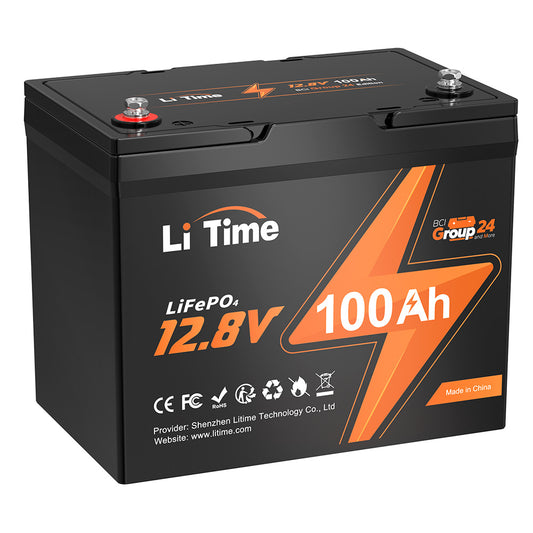 LiTime 100Ah 小型化 1280Wh 小型・軽量・超高エネルギー密度