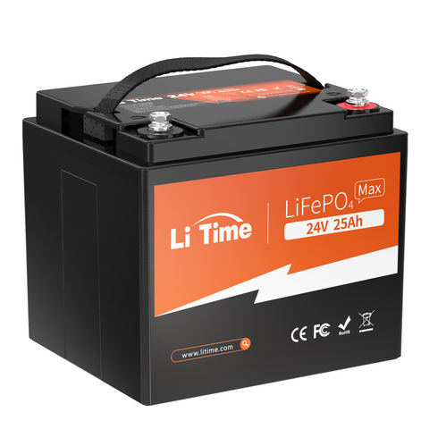 LiTime 24V25Ah リン酸鉄リチウムイオンバッテリー&nbsp;2Cハイレート放電