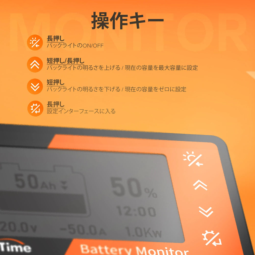 Li Time 500A バッテリーモニター LiTime バッテリーモニター 500A シャント付き – LiTime-JP