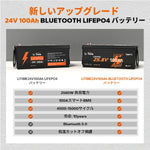 アップグレードバッテリー 24v100ah
