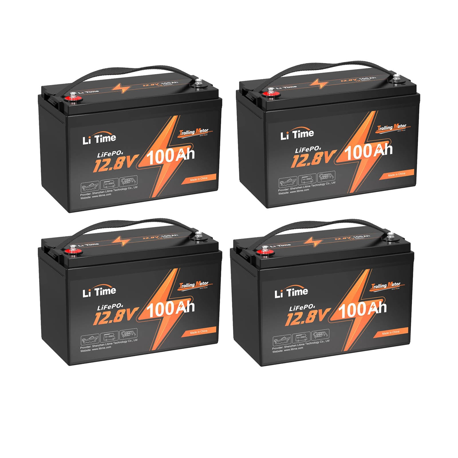 LiTime 12V 100Ah 専门タイプ  LiFePO4 バッテリー トローリングモーターにもっと適する