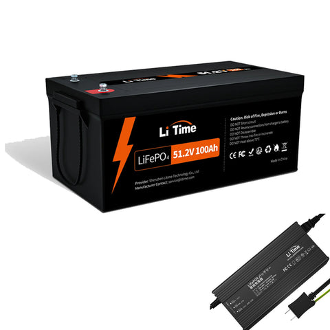 LiTime 51.2V100Ah リン酸鉄リチウムイオンバッテリー 5120Wh LiFePO4 バッテリー