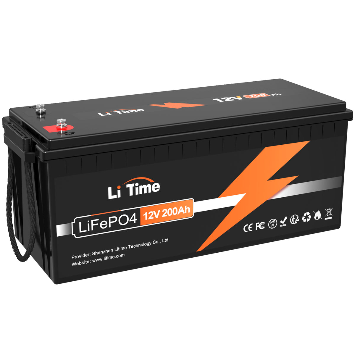 LiTime 12V 200Ah LiFePO4 リン酸鉄リチウムイオンバッテリー 内蔵100A BMS