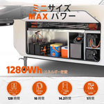 1280Whのミニサイズ 12Vバッテリー