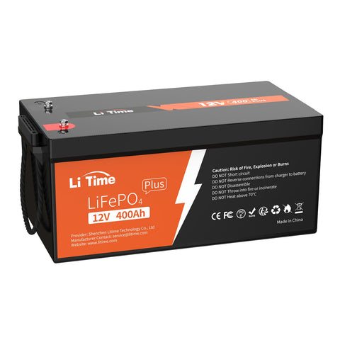 LiTime 12V 400Ah LiFePO4 リン酸鉄リチウムイオンバッテリー 内蔵250A BMS